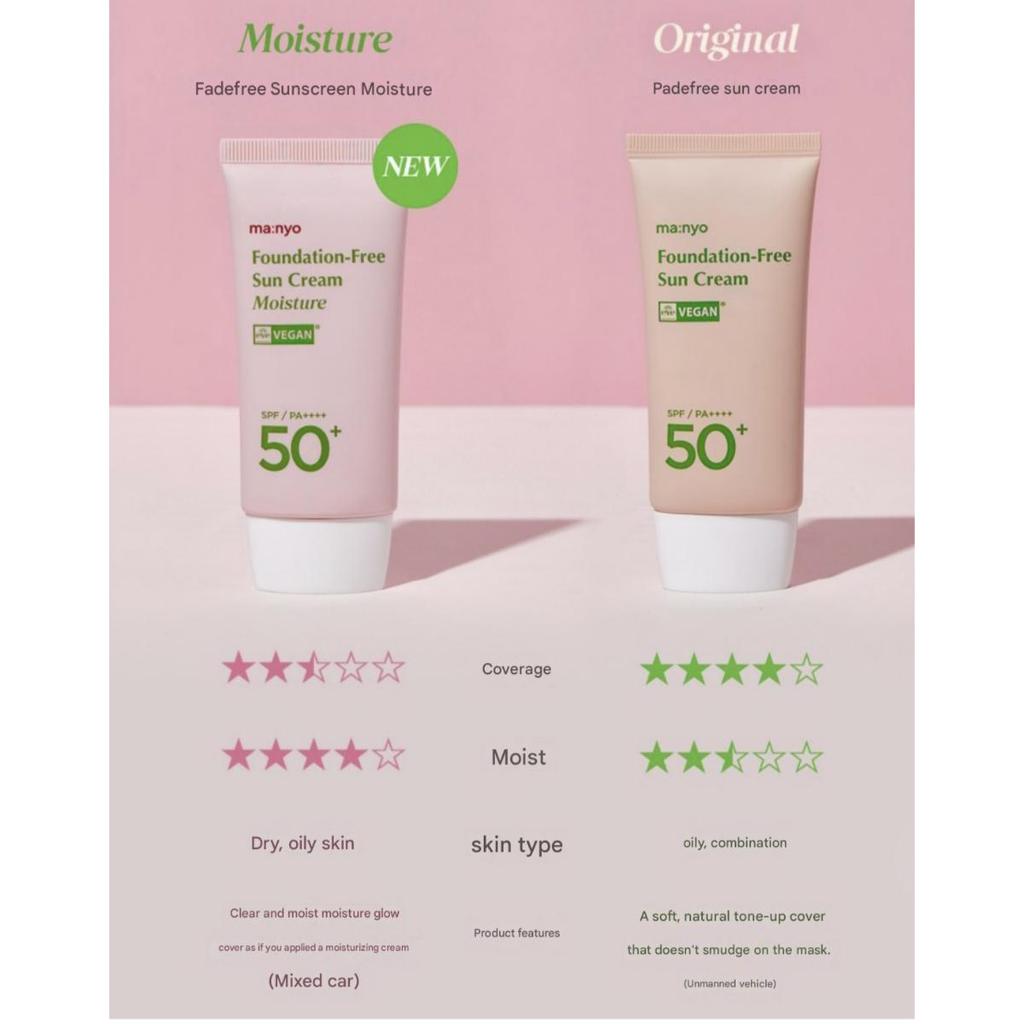 [MANYO FACTORY] Foundation-Free Sun Cream SPF50+ 50ml