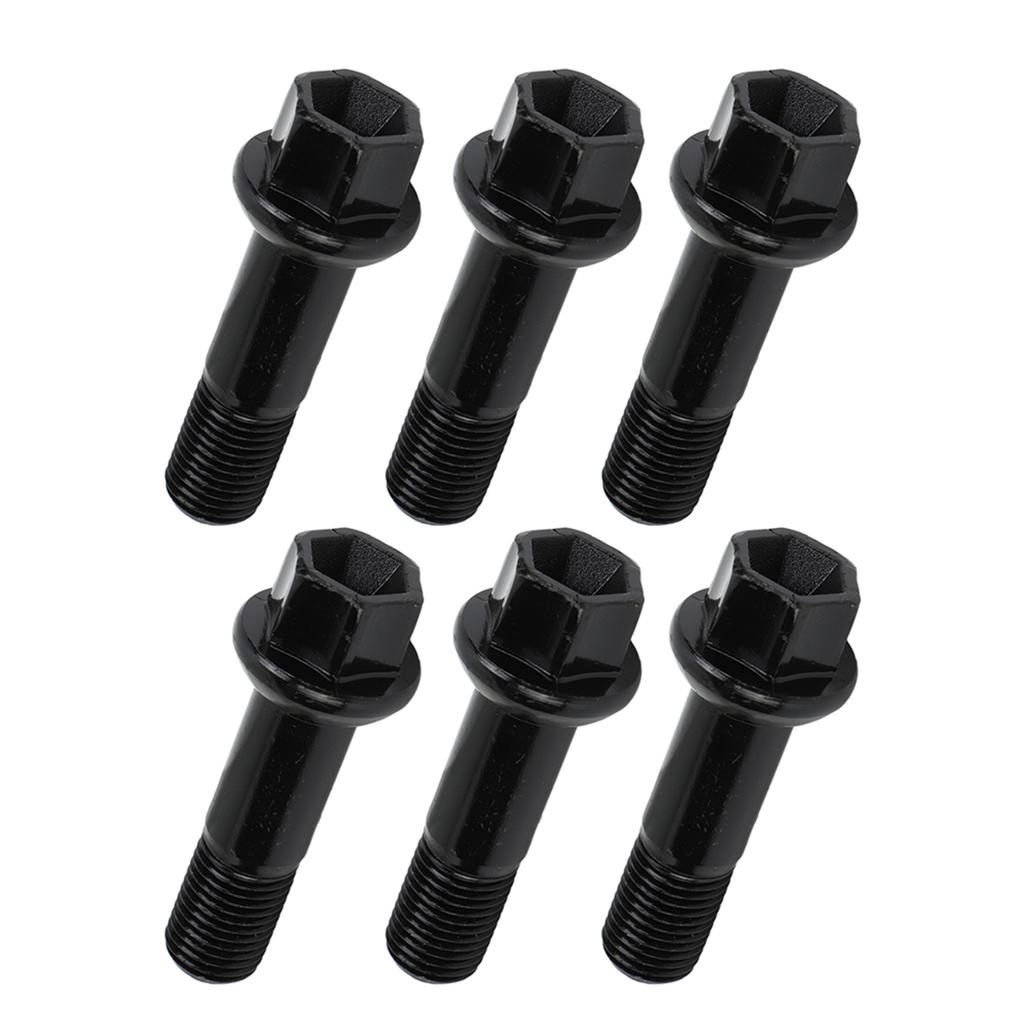 20 шт. Комплект черных колесных болтов и гаек 0009907607 Металлические автомобильные аксессуары Замена для MERCEDES‑BENZ