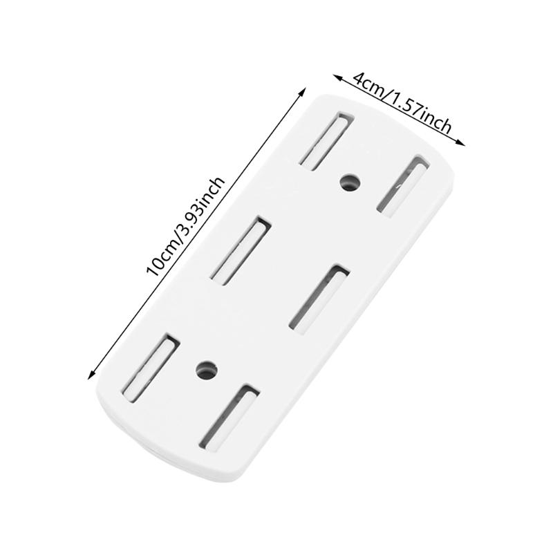 10pcs Wall Mounted Power Strips Brackets ABS Power Strips Support Power Strips Mounts Upgrades for Routers & Remote Storage