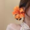Long Tassel Sweet Petal Hair Clips Elegant Flower Duckbill Clip  Women Use