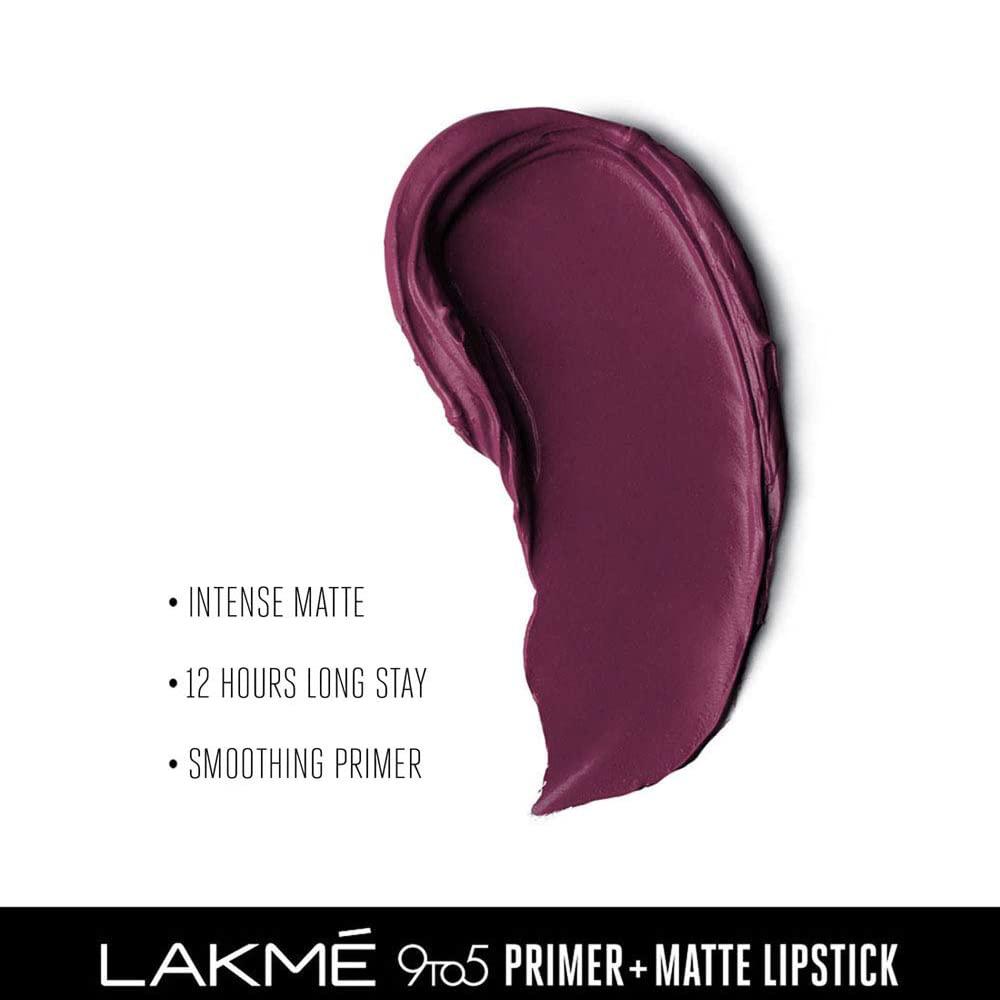 Праймер + Матовая помада для губ Гранатовый пунш (3,6 г), Primer + Matte Lipstick Garnet Punch, Lakme