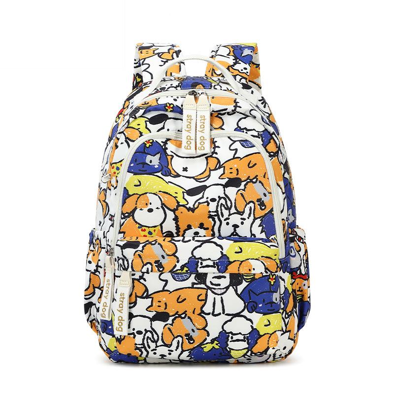 Cartoon Print High School Junior High School High Capacity Backpack Girl Schoolbag Student Backpack