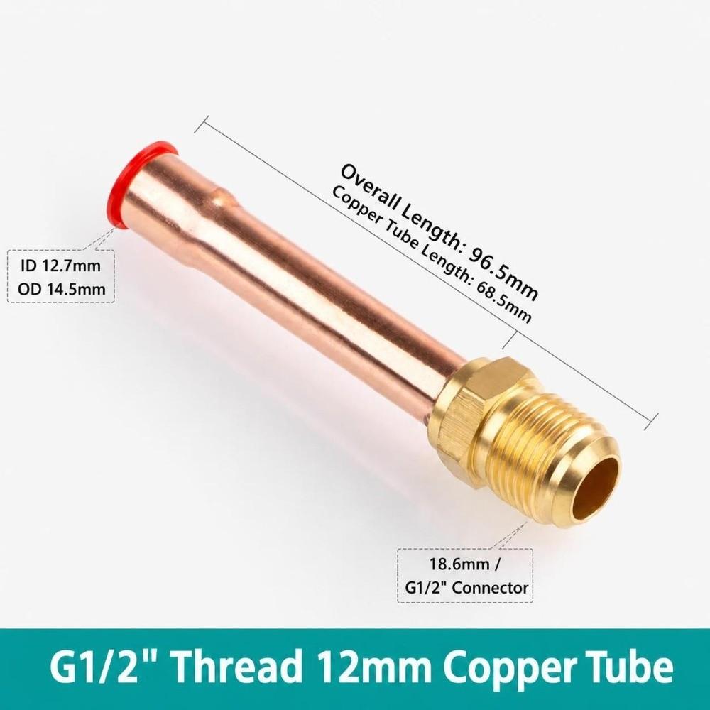 SAE 1/4 3/8 5/8 1/2 3/4 Air Conditioning Copper Pipe Flare Pipe Fitting  AC Line Connection