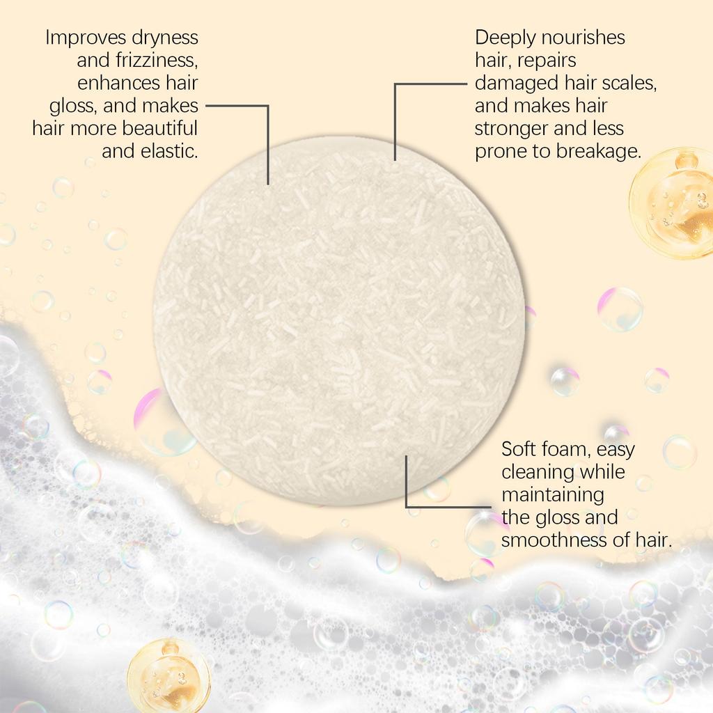 Мыло-шампунь для волос, глубоко очищающее кожу головы, увлажняющее волосы и разглаживающее волосы, мыло-шампунь