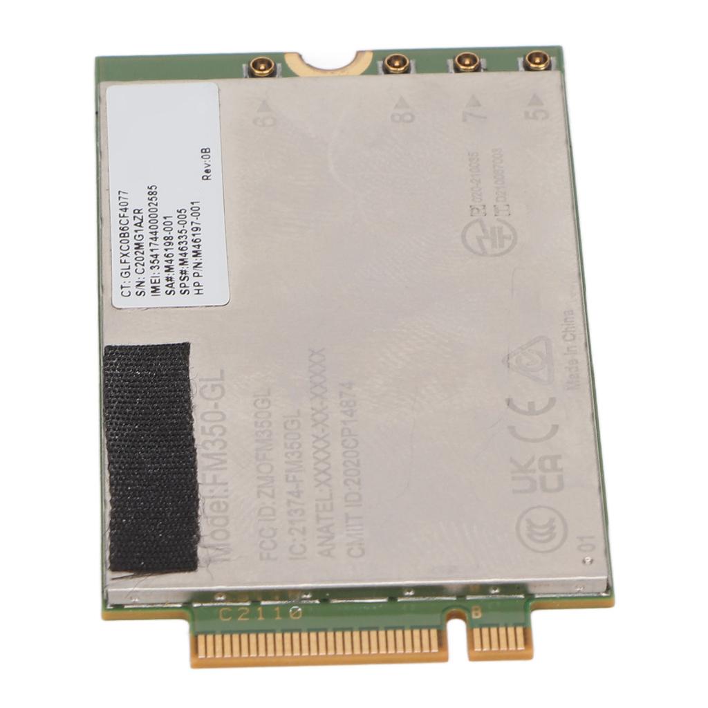 5G LTE Network Card 4.67Gbps Downlink 1.25Gbps Uplink 4x4 MIMO GNSS FM350 GL Network Card for Laptop