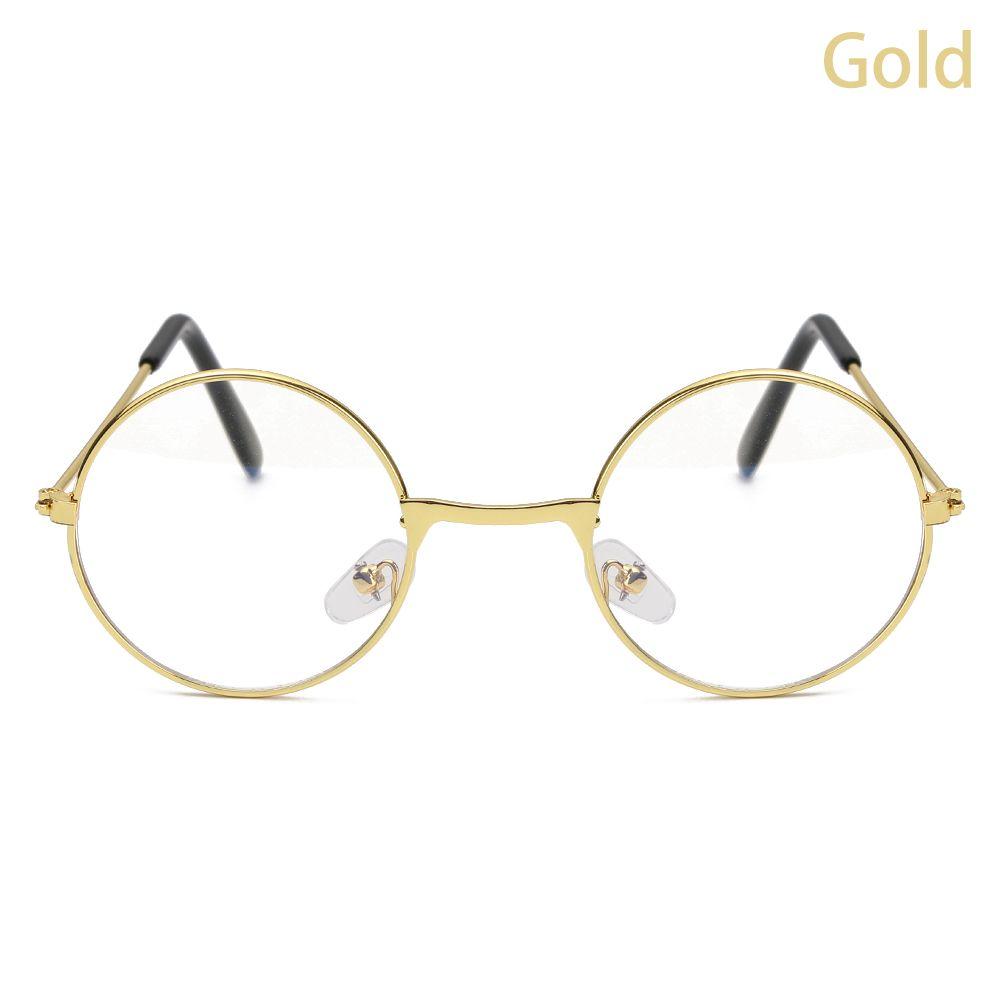 Flat Light Decorative Glasses Retro Children's Flat Mirror Small Round Glasses Clothing Accesories