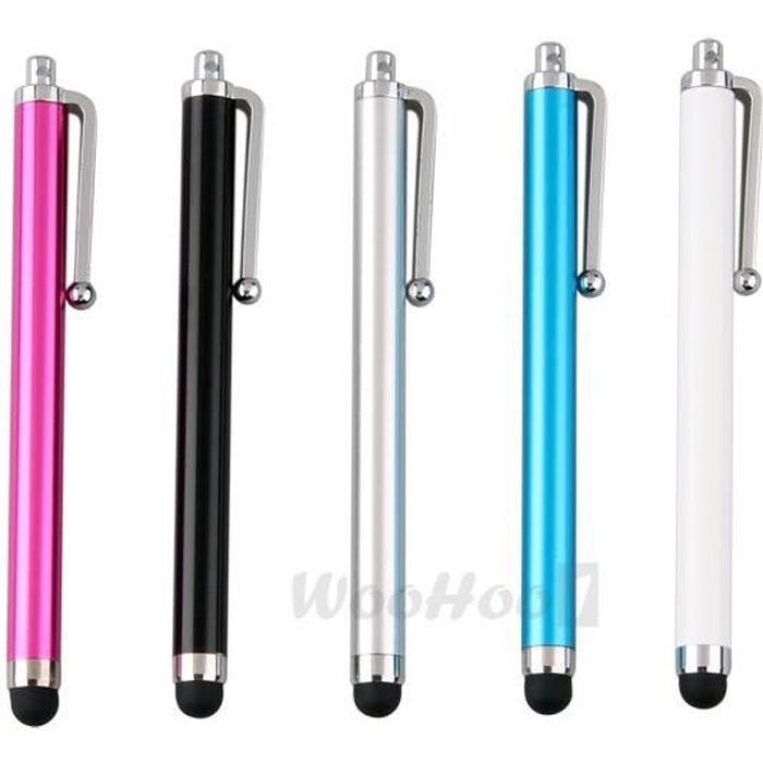 Stylet Capacitif - 5X - Compatible avec Apple iPad - 5 Couleurs - Alliage d'Aluminium - 11.5cm