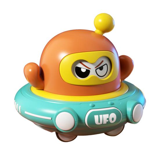 Игрушечная машинка НЛО с инерционным приводом, детская мультяшная ракета для малышей