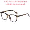 Leopard Frame Oval Shortsighted Prescription Glasses Anti Blue Rays Student Optical Lenses With Custom Recipe -0.5 -0.75 To -6.0
