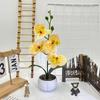 Faux Flower Phalaenopsis Bonsai Desk Decor For Home Office Decoration Wedding