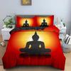 Family Buddha Bedding Set Mandala Quilt Cover Luxury Twin King Size Bed Sets Bohemian Bedclothes 2/3pcs With Pillowcase