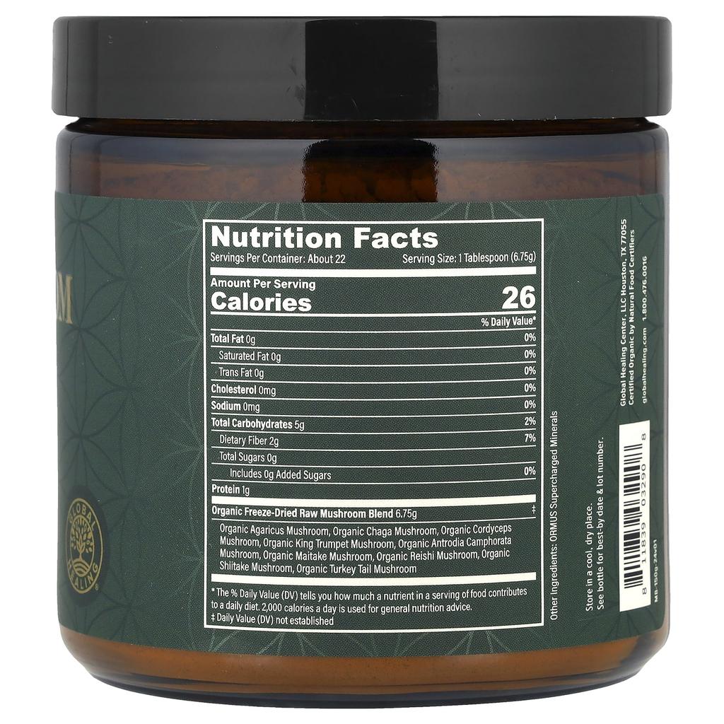 Органическая смесь грибов, 150 г(5.3 унции)