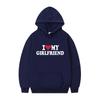 I Love My Boyfriend Printing Popula Women Hoodies Sweatshirt Gothic Winter Pullover Fashion Long Sleeve Men/Women Hoodydy