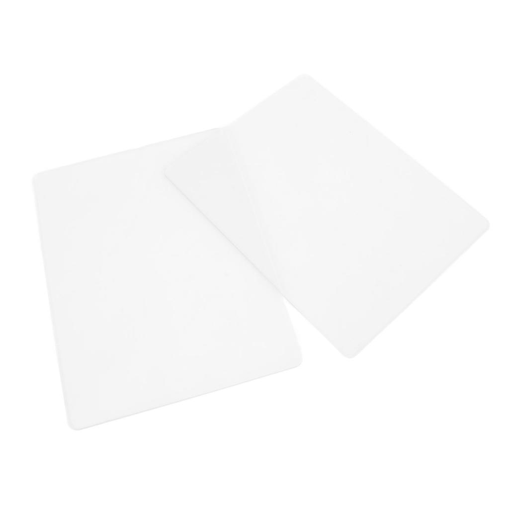 2PCS Embossing Mat Plates 3mm Thick Acrylic Backing Pad for Paper Leather Fabric Crafting Scrapbooking Card Making