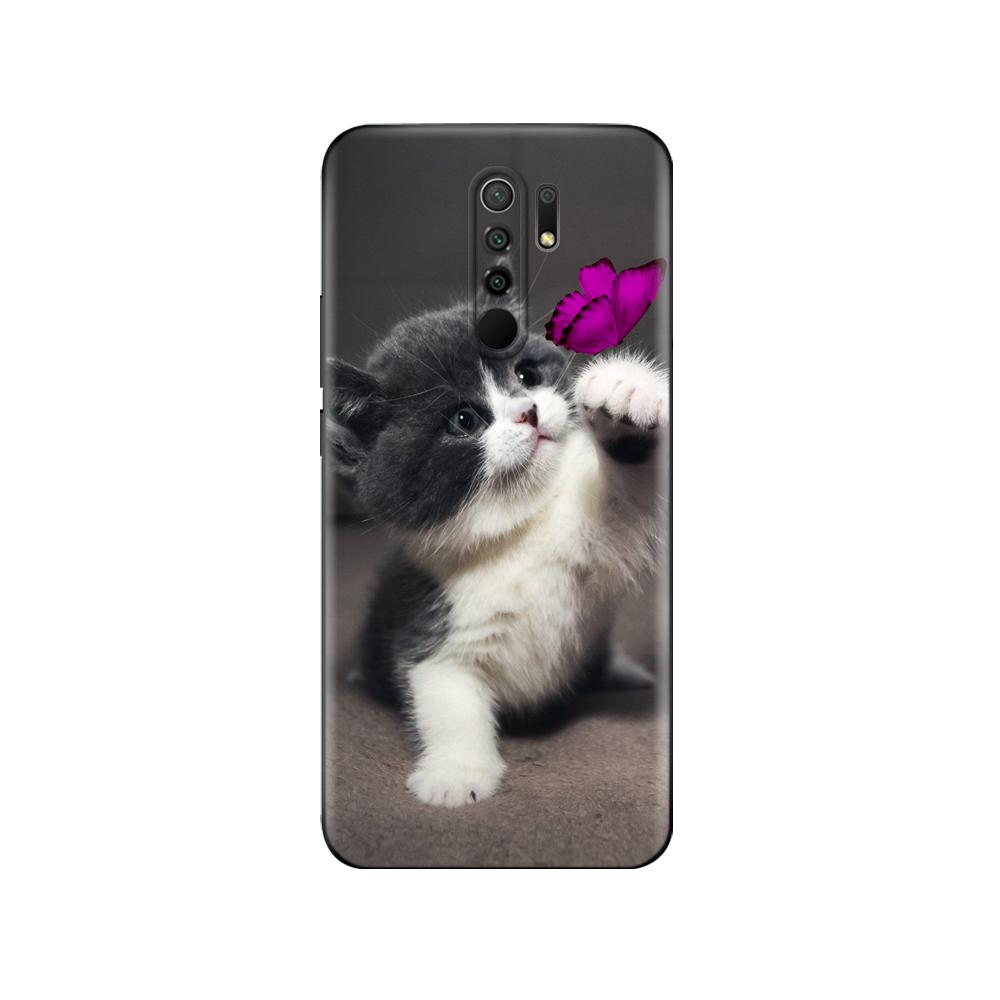 Чехол для xiaomi redmi 9, мягкий силиконовый чехол для задней панели, чехол для телефона redmi 9, чехол 6,53 дюйма, чехол etui, бампер, черный чехол из ТПУ