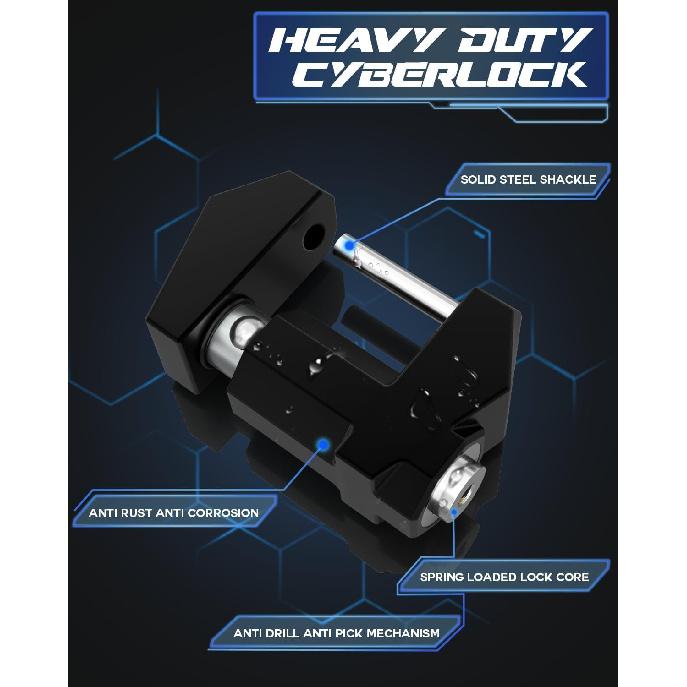 DEEAGLE Trailer Lock, Wide 1.2” Span, 1/4” Dia Trailer Coupler Tongue Lock, Wide Trailer Locks, Boat Trailer Locks For Towing Trailer Security,