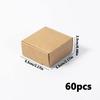 60 шт. Мини-картонные коробки, шкатулки для украшений, квадратные подарочные коробки, подарочная упаковочная коробка, крафт-коробки, подарочная упаковка для ювелирных изделий, ожерелья и колец