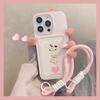Корейский Чехол для Телефона iPhone 11promax с Медведем Троянской Войны и Яблоком iPhone11/11/11 Сумка для Карт Ремешок 11 Женский