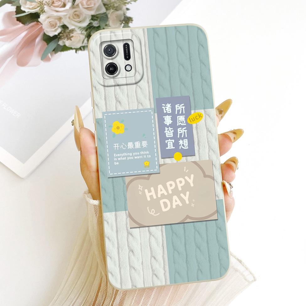 Для Oppo A16k CPH2421 Чехол Для Oppo A16e CPH2421 Чехол Модный Мультяшный Милый Смешной Расписной Силиконовый Чехол Для Телефона