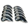 10pcs/Set High Strength PU Leather Golf Iron Head Covers Set
