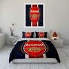 Arsenal Logo Bedding Set Bedding Duvet Cover Set Duvet Cover Pillowcases Home Decor (1 * Duvet Cover 2 * Pillowcases, without duvet insert)