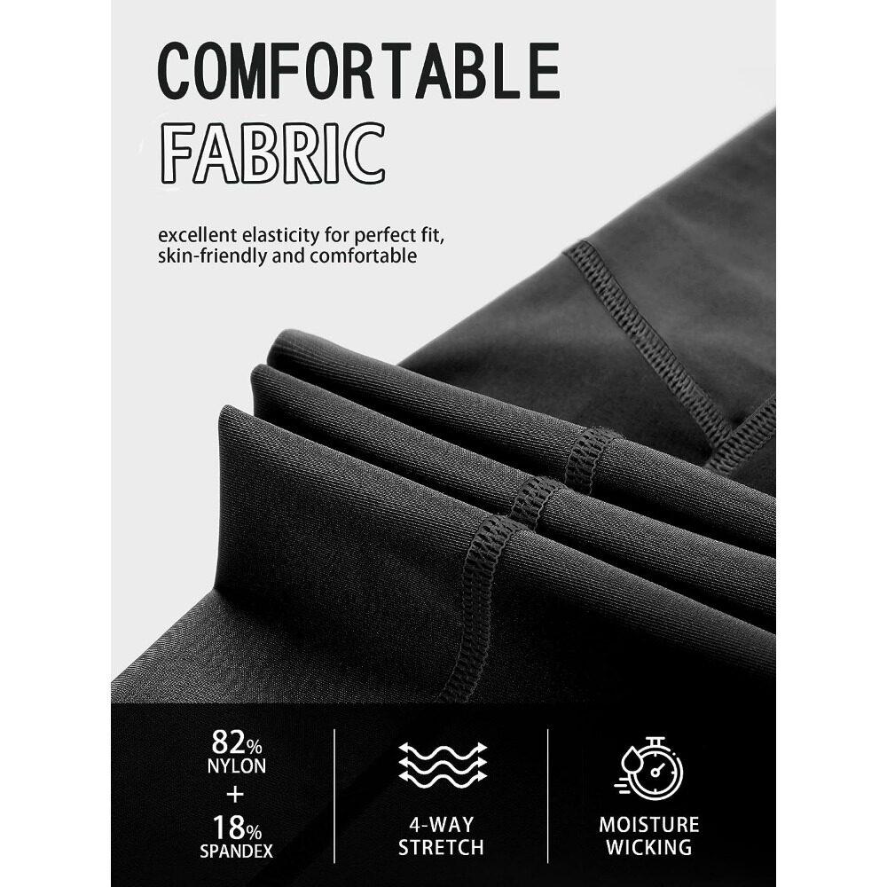 CHARMLEAKS Женские плавки с карманом и поясом для плавания, длинные плавки с высокой талией, плавки для плавания