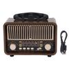 Retro Vintage Radio Portable AM FM SW Radio Bluetooth 5.4 1200mAh Battery with Antenna Type C AUX USB Port