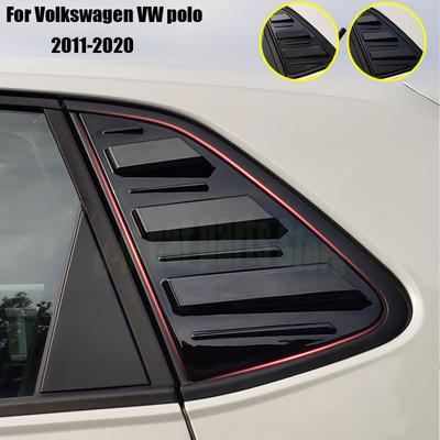 Для VW POLO 2011-треугольные жалюзи на задние окна, наклейки, наружное украшение окна автомобиля, модификация автомобиля