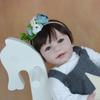 BZDOLL 55 CM Soft Silicone Reborn Baby Girl Doll Toy Like Real Cloth Body Realistic 22 Inch Lisa Princess Toddler Dress Up Bebe
