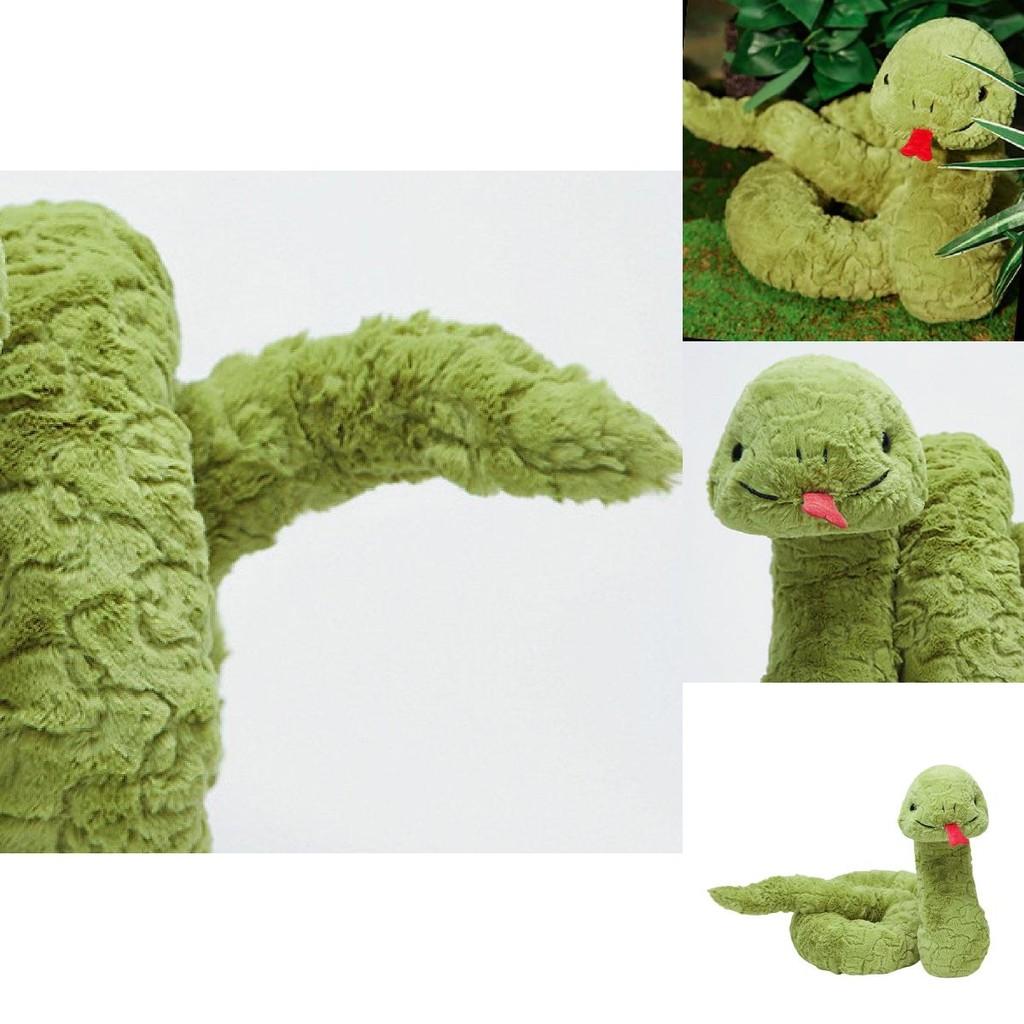 Adorable Stevie Snake Plush Toy Soft Green Comforting Cuddle Buddy