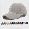 Unisex Corduroy Baseball Cap - Korean Style Curved Brim for Autumn/Winter