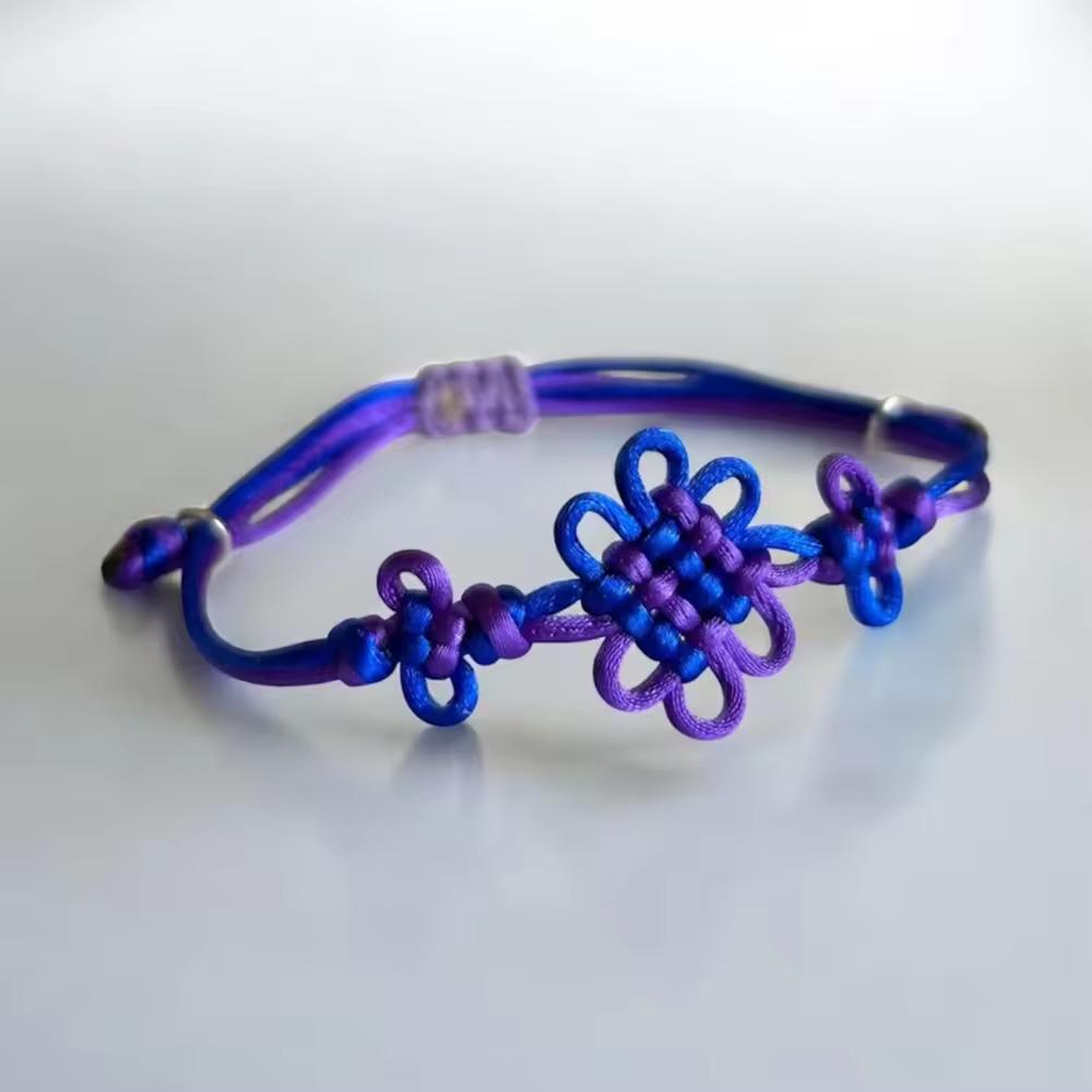 Плетеный вручную шнурок «Пин Ань», регулируемый браслет-оберег в подарок, женский плетеный браслет «Пин Ань»