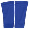 1 Pair Soccer Shin Guard Socks Double Layer Shin Pad Sleeves for Football Training BlueYouth / M