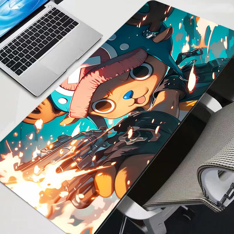 New Mouse Pads Big Anime One Piece Chopper New Gaming Accessories Mousepad Gamer Pc Completo Computer Keyboard Desk Mat Varmilo