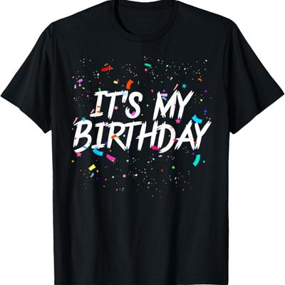 Одежда «Это мой день рождения» для женщин, мужчин и детей, футболка на день рождения