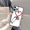 Милый Мультяшный Чехол для Телефона Медсестра Доктор для iPhone 17 Air 16 16e 15 13 14 11 12 Pro Max Max Plus coque fundas