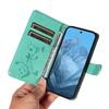 For Google Pixel 9 Pro/Google Pixel 10/Google Pixel 10 Pro/Google Pixel 9 PU Leather Cases Flower Pattern Wallet Stand Phone Cover with Strap