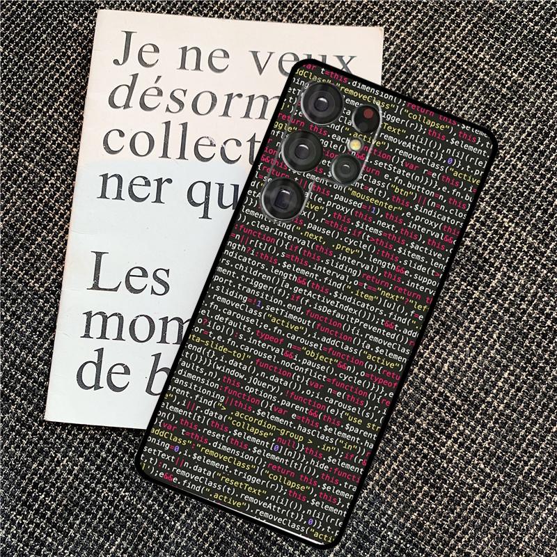 Programming Languages Case For Samsung Galaxy S25 Ultra S20 S21 S22 S23 S24 Ultra S9 S10 Plus S24 FE Back Cover