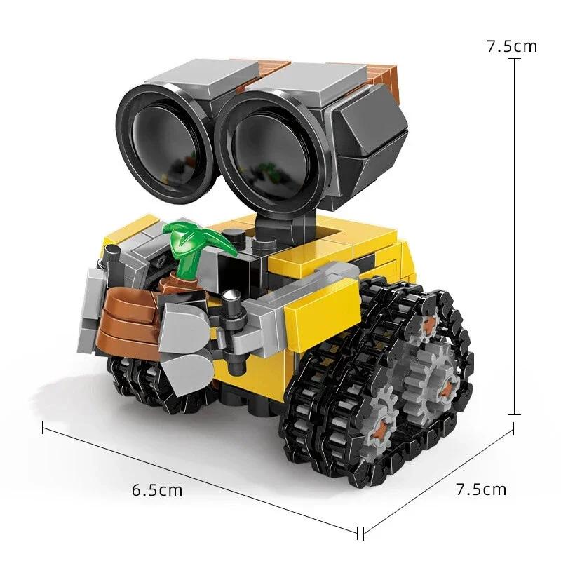 Classic Movie Mini Robot Wall-E Moc Building Blocks Model Diy Bricks Kits Creative Toys For Kids Intelligence Game Adult Gifts