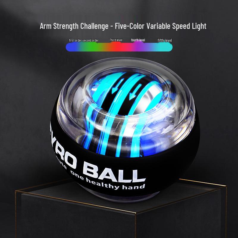 Светящийся фитнес-гироскоп: Кистевой и предплечевой тренажер - Ослепительный платиновый хват