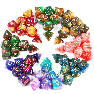 Новый двухцветный многоликий дракон и игра в подземелье, настольная игра в кости, цвет (7 штук в комплекте)