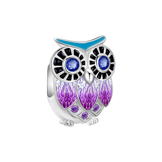 Стерлингового Серебра 925 пробы, подходит для браслета, очаровательные ювелирные изделия, сделай сам, синий зажим, бусина, серия «Галактика, звездное небо», кулон, подвеска в виде Луны