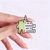 Xiaomi Be A Warrior Not A Worrier Frog Enamel Pin Cartoon Frog Warrior Holding Sword & Motivational Pun Brooch Bags Lapel Badge Jewelry
