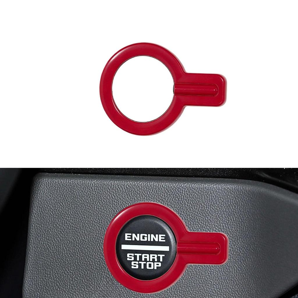 Push Start Button Cover Engine Start Stop Ignition Trim Compatible with Ford Bronco 2021-2026 Metal Interior Accessories