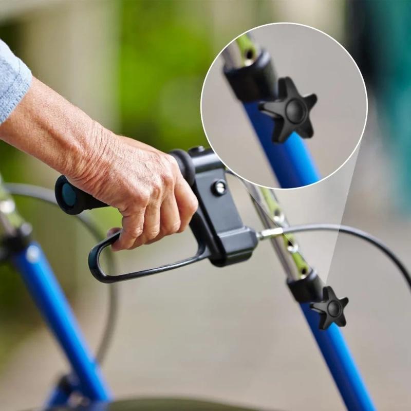 Rollator Walker Replacement Plum Blossom Hand-Tightening M6 Bolt with Rubber Washer, Free Shipping.