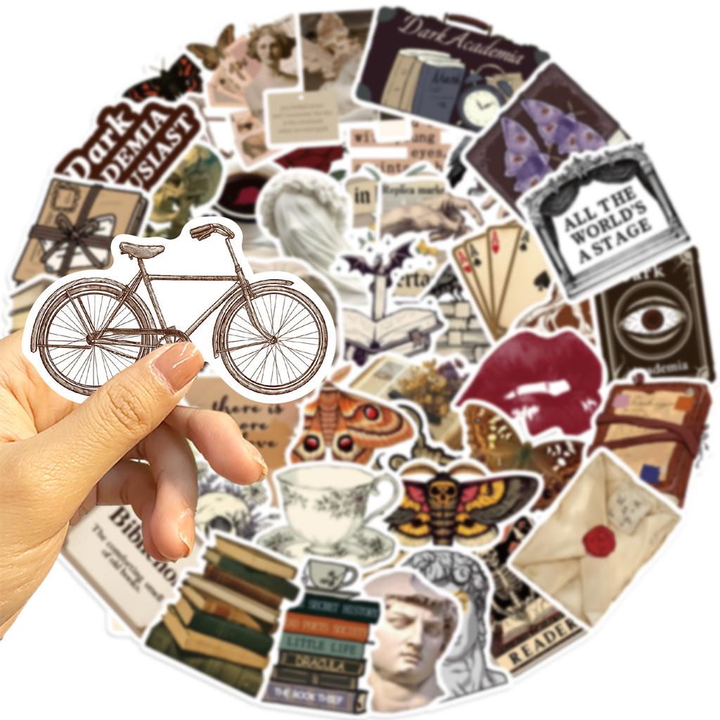 50 Cartoon New Dark Aesthetic Graffiti Stickers Decorate Guitar Notebook Suitcase DIY Waterproof