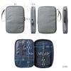 Sanwa Direct Gadget Slim Cable and Charger Travel Large Black Pouch, Design, Storage, Case, Size, (200-BAGIN036BK)