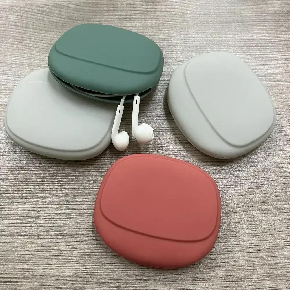 Портативная силиконовая сумка для хранения кабеля передачи данных, коробка для хранения наушников, симпатичная сумка для хранения зарядного устройства для телефона, ключей, помады, дорожный органайзер для проводов