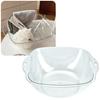 Многофункциональный таз YUGENOVA, термостойкий ПП таз с ручкой для ванной, кухни и использования на открытом воздухе (Прозрачный, Средний)