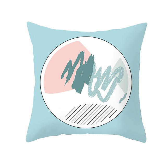 Geometric Printing Cushion Cover Creative Geometric Polyester Decorative Pillowcase Home Accessories Sofa Pillow Case Almohada